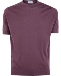 John Smedley - "Kempton" Crewneck Short Sleeves T-Shirt - Lyst