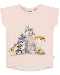 Molo - "Ragnhilde" Short Sleeves T-Shirt - Lyst