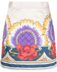 La DoubleJ - Edie Floral-print Miniskirt - Lyst