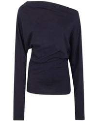 Ann Demeulemeester - "Roos Bias" Cut Drop Shoulder Top - Lyst