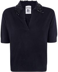 Semicouture - Polo Short Sleeves "Margy" - Lyst
