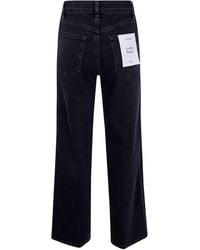 FRAME - "Le Slim Palazzo" High Rise Wide Leg Flare Jeans - Lyst