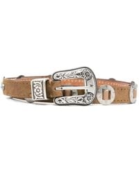 Golden Goose - "Lace" S Washed Nabuk Body With Leather Threadings Belt - Lyst