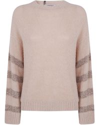 Twinset - Sweater Round Neck "Sandy Hemp" - Lyst