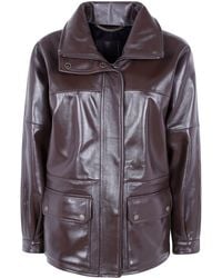 Emmeci - Jacket Long Leather "Zoe Nappa" - Lyst