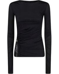 Blumarine - Jersey Top With Lace - Lyst