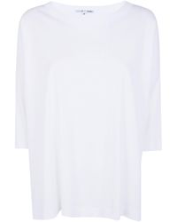 T C ZERO - T-Shirt Oversized "Boat Neck" - Lyst
