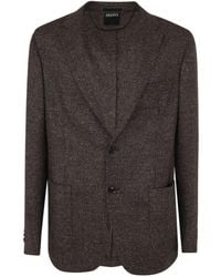 ZEGNA - Wool And Silk Blend Jacket Clothing - Lyst