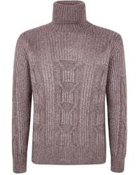 ZEGNA - Cashmere And Silk Ribbed Turtleneck - Lyst