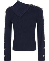 Elisabetta Franchi - Sweater Viscose "Tricot Round Neck" - Lyst