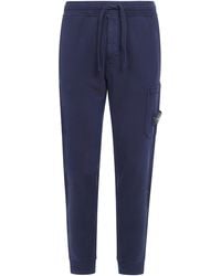 Stone Island - Pants Cotton Track Trousers - Lyst