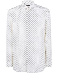 Tom Ford - Crepe De Chine Paisley Print Fluid Dit Shirt - Lyst