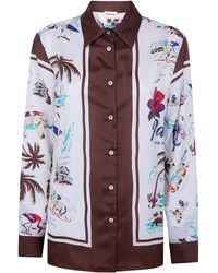 P.A.R.O.S.H. - P. A.R. O.S. H. "Scard" Foulard Print Shirt - Lyst