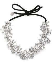Maria Calderara - Necklace Bow Diamond Crystal Long - Lyst