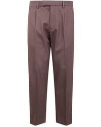 ZEGNA - Cotton And Wool Pants - Lyst