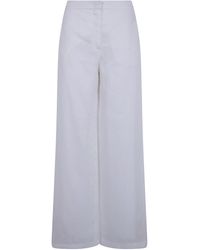 Max Mara - "Tapioca" Linen Classic Trousers - Lyst