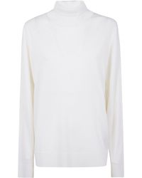 Laneus - Maglione Collo Alto Lavorato A Maglia Uomo - Lyst