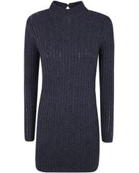 Twinset - Mini Dress Long Sleeved Long Sleeved Mini Dress - Lyst