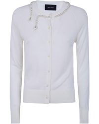 Simone Rocha - "Classic Merino" Silk Cardigan With Embroidered - Lyst