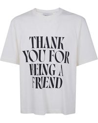 Ami Paris - Boxy Fit Short Sleeves Teeshirt With Signature - Lyst