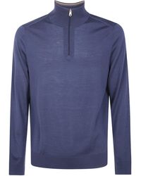 Paul Smith - Sweater Zip Neck - Lyst
