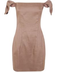 Elisabetta Franchi - Mini Naked Shoulders Dress - Lyst