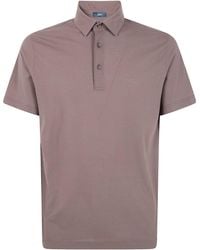 Herno - Jersey Voile Crepe Short Sleeves Polo Shirt - Lyst