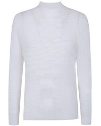 Issey Miyake - Wooly Pleats Bk Wt 66 Shirt - Lyst