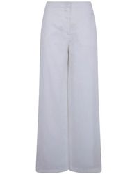 Max Mara - Tapioca Linen Classic Trousers - Lyst