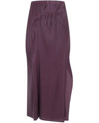 Issey Miyake - Skirt Long "Pleated On Pleats" - Lyst