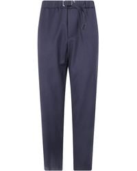 White Sand - Trousers Wool Blend - Lyst