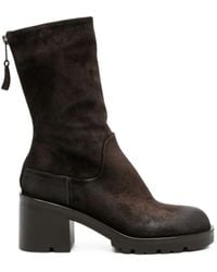 Strategia - Boots Leather "Velour Ebony" - Lyst