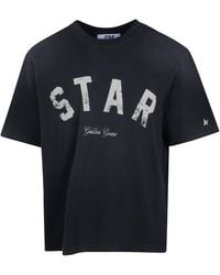 Golden Goose - "Star" Relaxed Fit T-Shirt Cotton Jersey Sunfaded Wash - Lyst