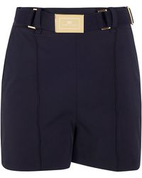 Elisabetta Franchi - Belted Shorts - Lyst