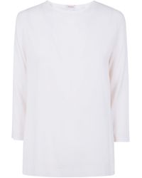 Rossopuro - 3/4 Sleeve Silk Blouse - Lyst