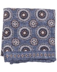 Brunello Cucinelli - Geometric-Print Pocket Square - Lyst