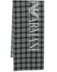 Emporio Armani - Tartan Scarf - Lyst