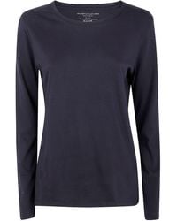 Majestic - Round Neck Long Sleeve Sweater - Lyst