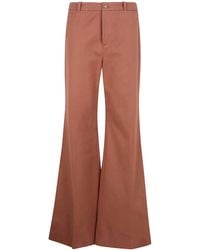 Chloé - High Waisted Flared Leg Trousers - Lyst