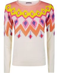 In bed with You - Boatneck Printed Jumper - Lyst