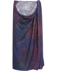 Maison Margiela - Skirt Draped Maxi "Sequins Draped Maxi Skirt" - Lyst