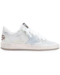 Golden Goose - Ball Star Leather Sneakers - Lyst