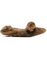 Zimmermann - Shearling Ballet Flats - Lyst