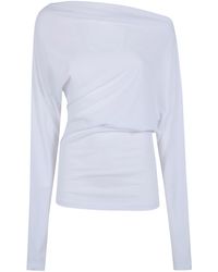 Ann Demeulemeester - Roos Bias Cut Drop Shoulder Top - Lyst
