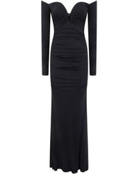 Elisabetta Franchi - Dress Long Sleeve Carpet" - Lyst