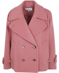 Chloé - Coat Military Split "Turtle Neck" - Lyst
