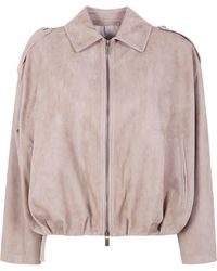 Salvatore Santoro - Suede Bomber Jacket - Lyst