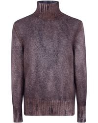 Avant Toi - Sweater High Neck "Hand Painted Cashmere And Silk" - Lyst