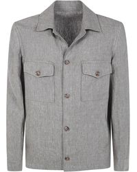 Barba Napoli - "Park" Linen Shirt - Lyst