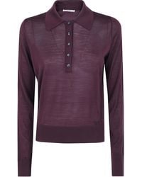 Nuur - Long Sleeve Polo Neck Sweater - Lyst